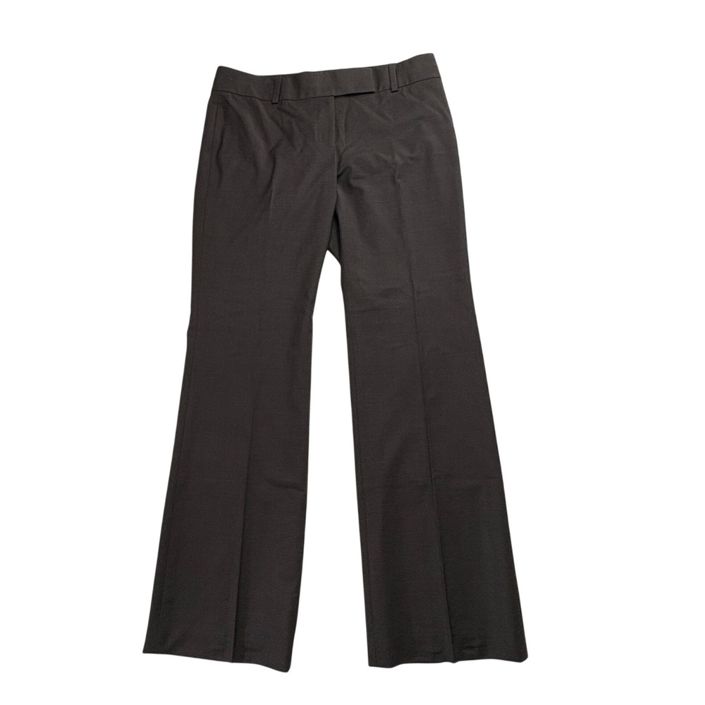 Ann Taylor Brown Stretch Wool Lined Dress Pants Womens 8 Bootcut Trousers 70084A